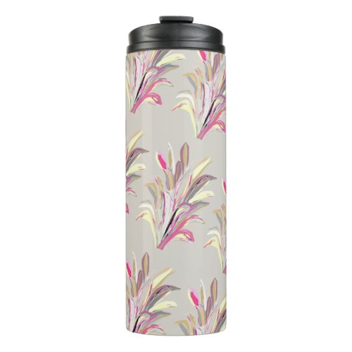 Abstract Tropical Plant Vector Art Style Thermal Tumbler