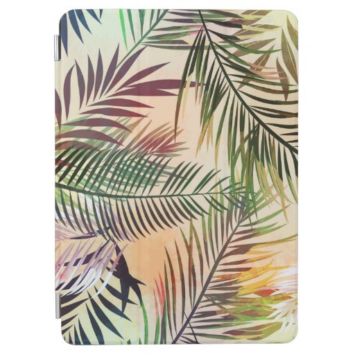 Abstract tropical plants pattern. Vintage illustra iPad Air Cover