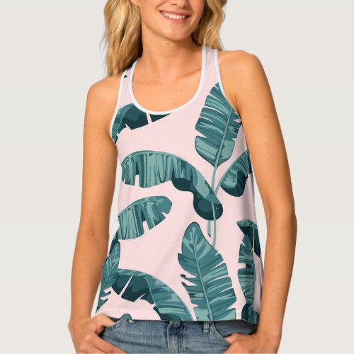 Abstract Tropical Sarong Tank Top