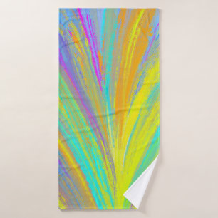 Abstract Tropical Summer Fun Bath Towel Set