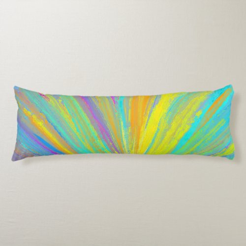 Abstract Tropical Summer Fun Body Pillow