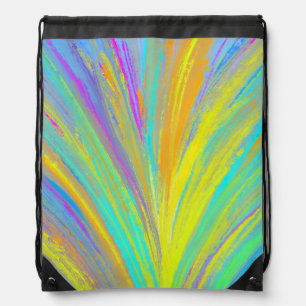 Abstract Tropical Summer Fun Drawstring Bag