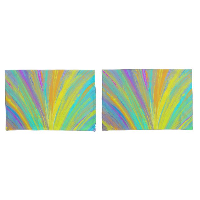 Abstract Tropical Summer Fun Pillow Case (Front-Set)
