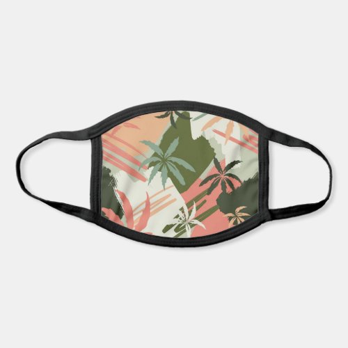 Abstract Tropical Summer Palm Tree Pattern Face Mask