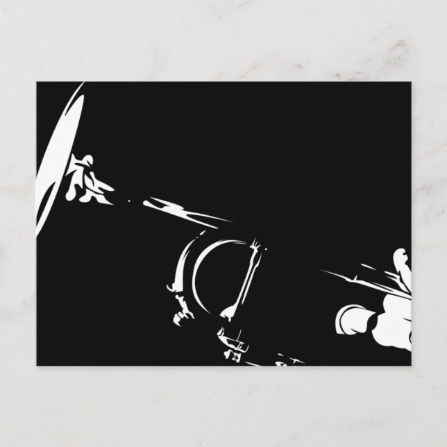 Abstract Trumpet Postcard (Front)