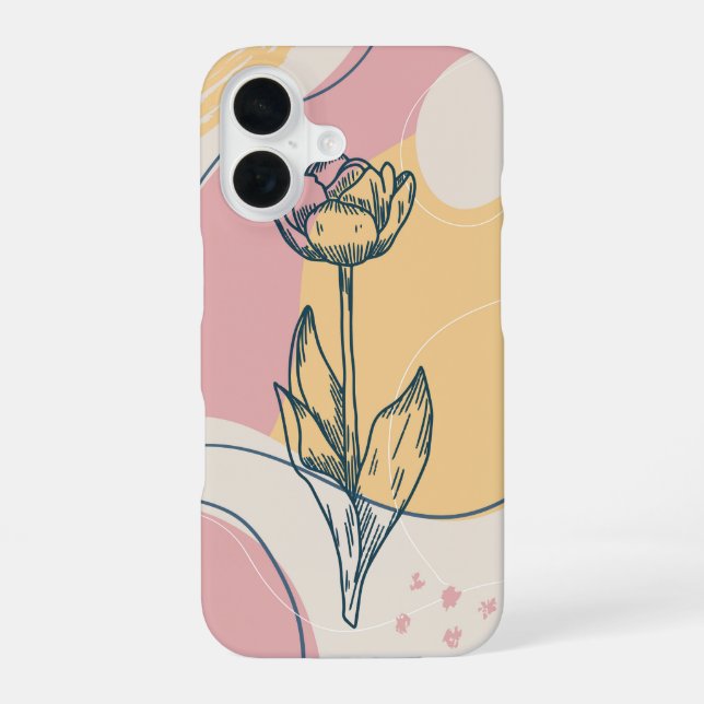 Abstract Tulip Iphone Case (Back)