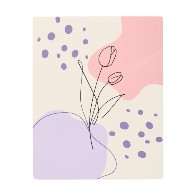 Abstract tulip wall art (Front)