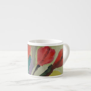 Abstract Tulips Espresso Cup