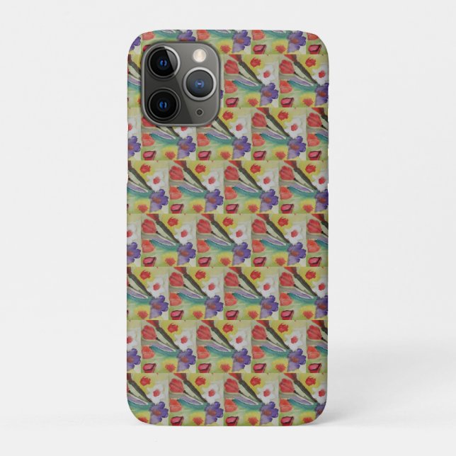 Abstract Tulips & Spring Flowers  Case-Mate iPhone Case (Back)