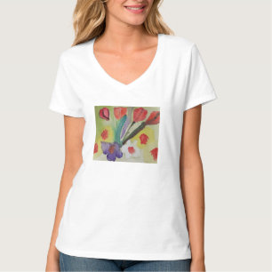Abstract Tulips & Spring Flowers T-Shirt