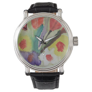 Abstract Tulips & Spring Flowers Watch