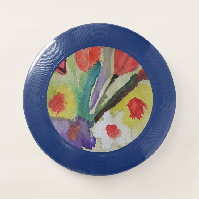 Abstract Tulips & Spring Flowers Wham-O Frisbee (Front)