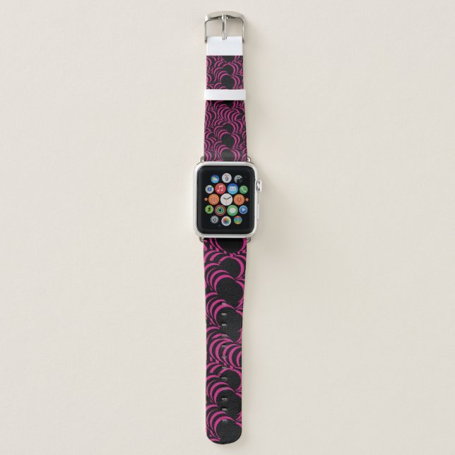 Abstract Tunnel Trippy Swirls Apple Watch Band (Front)