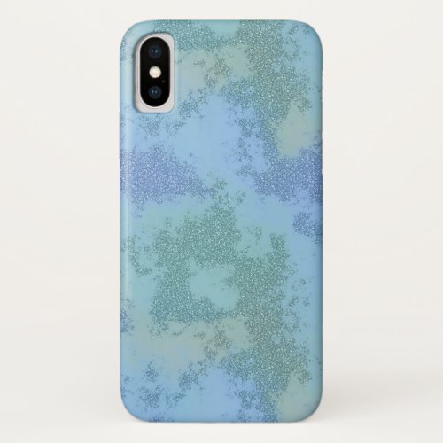 Abstract Turquoise Mermaid Glitter Phone Case