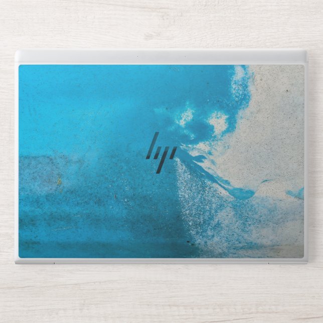 Abstract Turquoise Pattern HP Laptop Skin (Front)