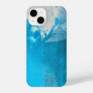 Abstract Turquoise Pattern iPhone 14 Case