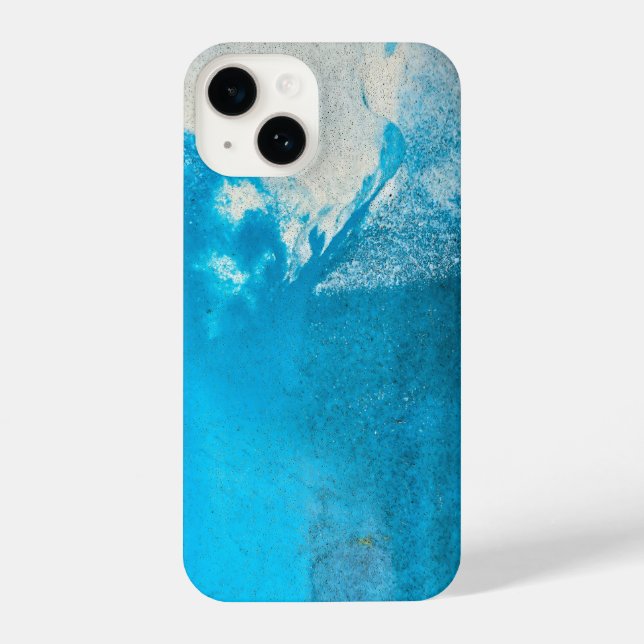 Abstract Turquoise Pattern iPhone Case (Back)
