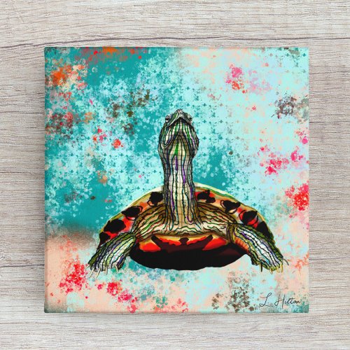 Abstract Turtle Artwork Acrylic Print