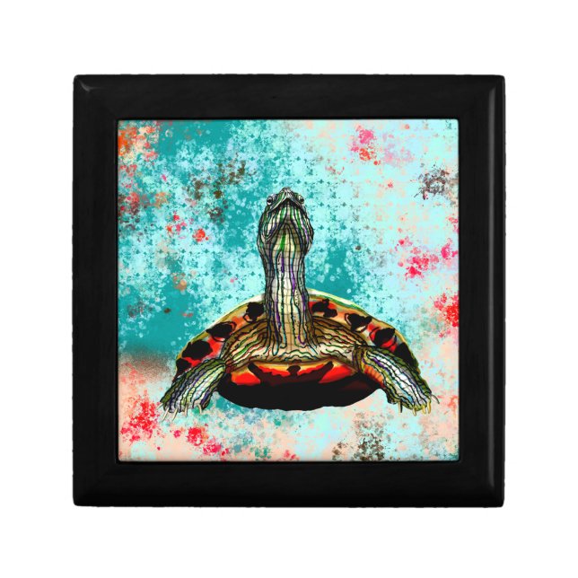 Abstract Turtle Artwork Gift Box (Front)