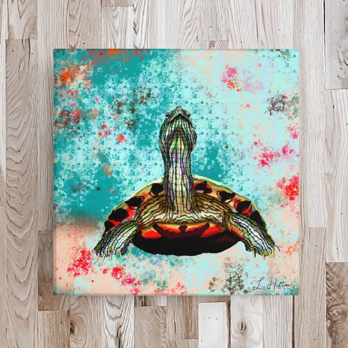 Abstract Turtle Artwork Photo Print