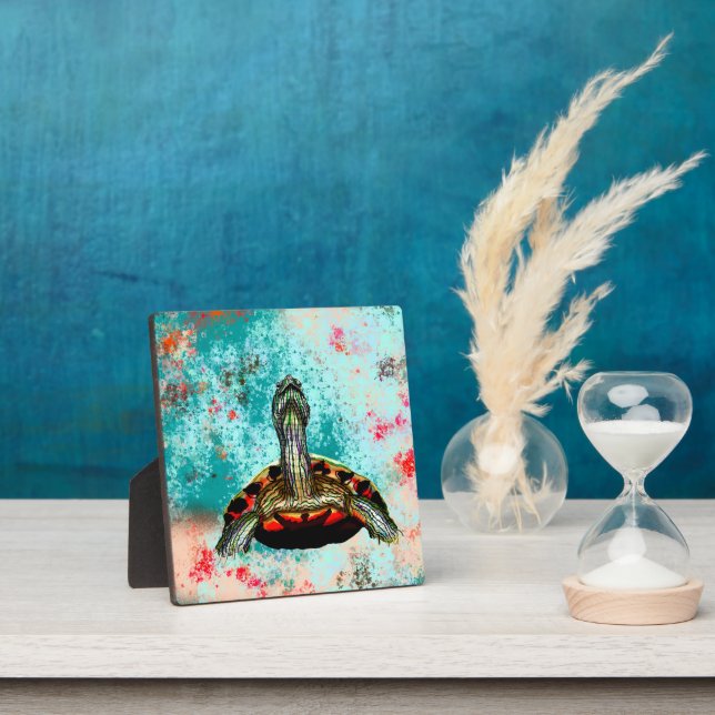Abstract Turtle Artwork Plaque (Insitu)