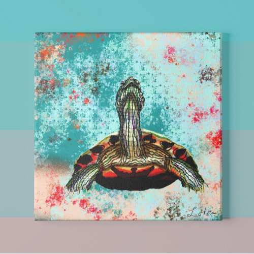 Abstract Turtle Artwork Poster