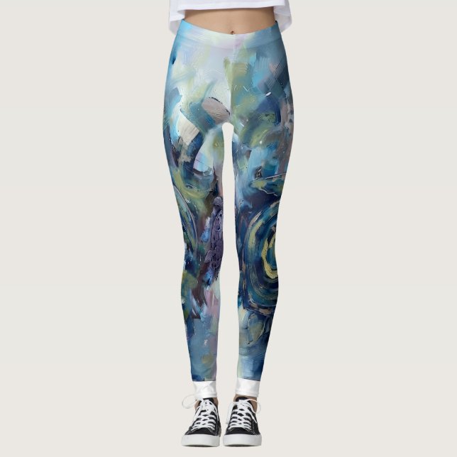Abstract Turtle Leggings (Front)