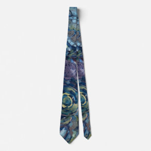 Abstract Turtle Neck Tie