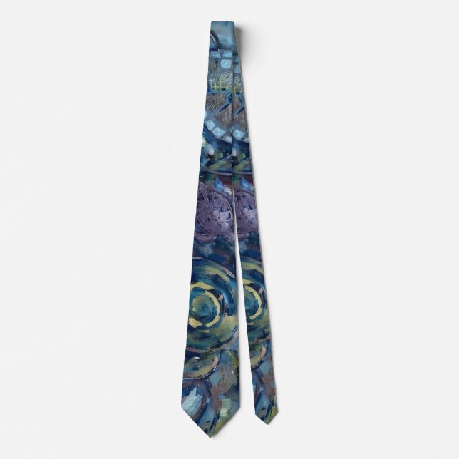 Abstract Turtle Neck Tie (Front)