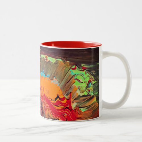 Abstract Two_Tone Mug Orange Blast