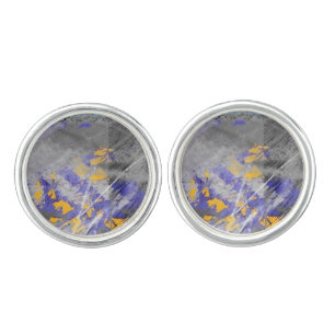 Abstract Typography 2 Digital Art Cufflinks