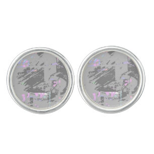 Abstract Typography 8 - Digital Art - Cufflinks