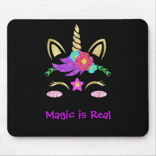 Abstract Unicorn Magic Rainbow Colors Personalize Mouse Pad