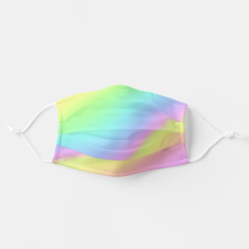 Abstract Unicorn Vibes Pastel Rainbow Art  Adult Cloth Face Mask
