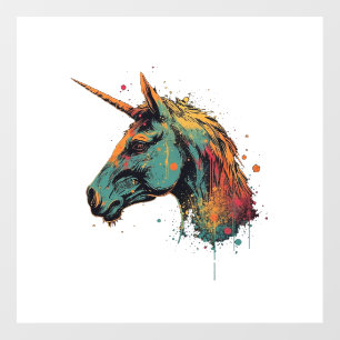 Abstract Unicorn Wall Decal
