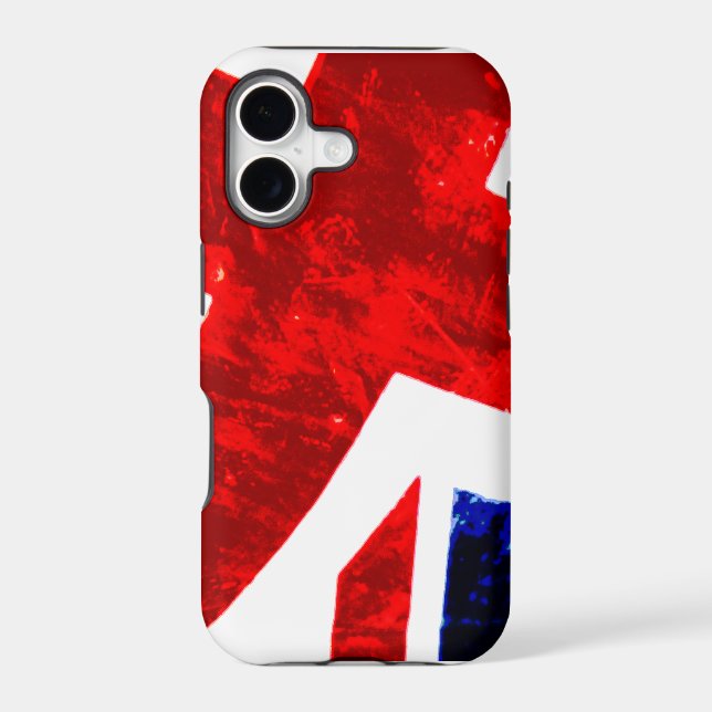 Abstract Union Jack Case-Mate iPhone Case (Back)