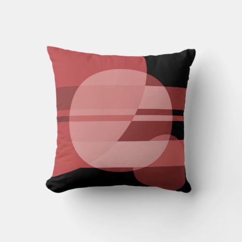 Abstract Universe _ Russet on Black Throw Pillow