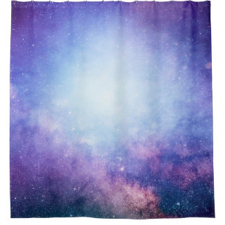 Abstract universe smoke stars shower curtain