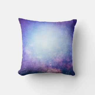 Abstract universe smoke stars throw pillow