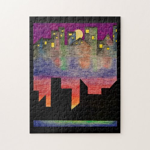 Abstract Urban jigsaw puzzle