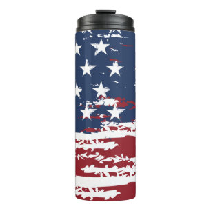 Abstract USA Flag   Thermal Tumbler
