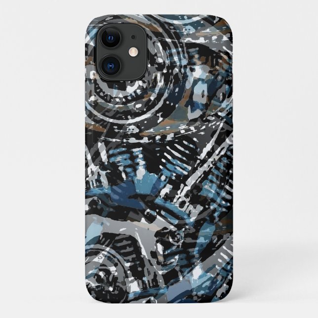 Abstract V-Twin Case-Mate iPhone Case (Back)