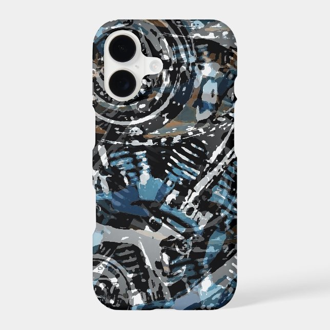 Abstract V-Twin Iphone Case (Back)