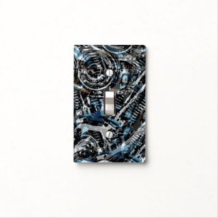 Abstract V-Twin Light Switch Cover