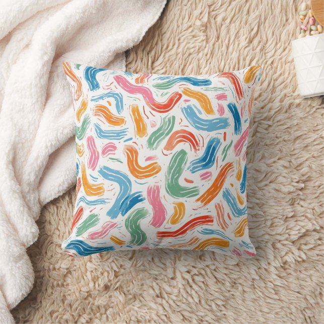 Abstract vector drawing featuring a variety of  th throw pillow (Blanket)