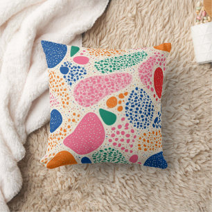 Abstract vector illustration featuring a variety throw pillow