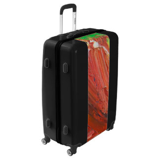 Abstract Vertical Gesture in Red Luggage
