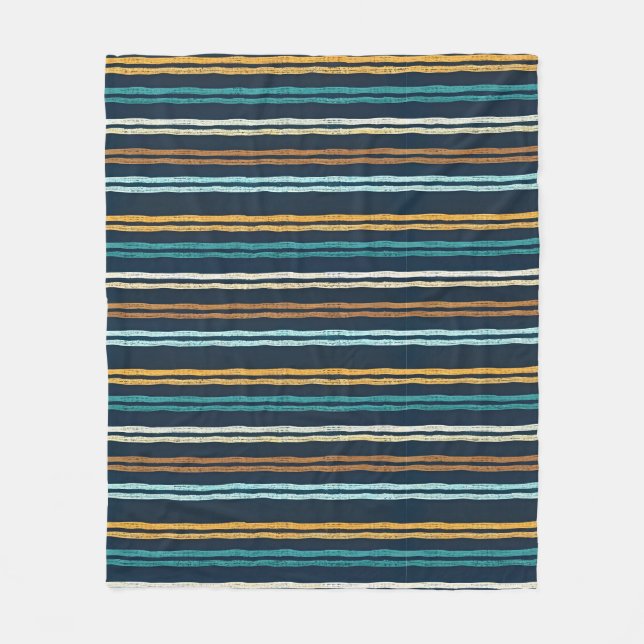 Abstract Vertical Lines pattern Fleece Blanket (Front)