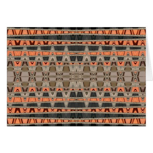 Abstract Vibes Orange Cards (Front Horizontal)