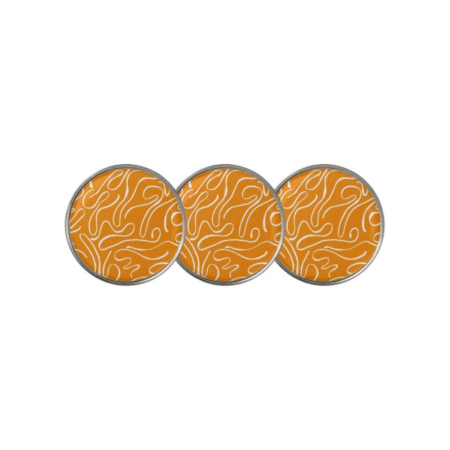 Abstract Vibes Pattern Golf Ball Marker (3 Up)